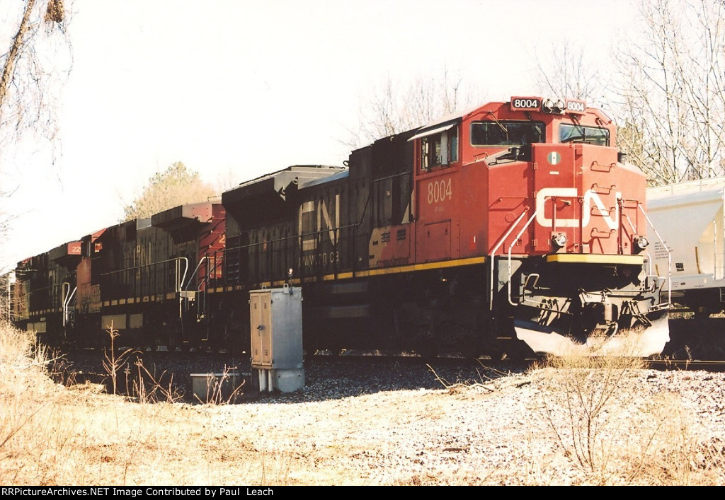 Tied down grain train